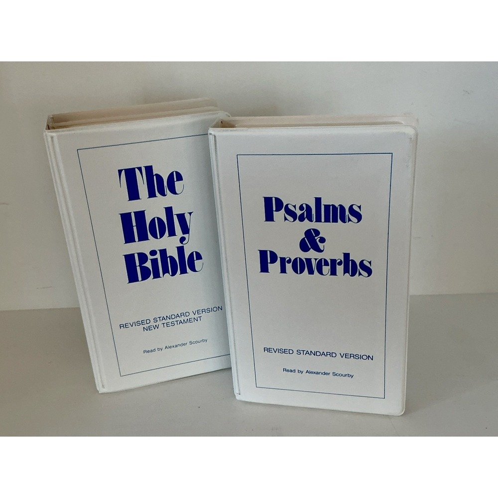 Holy Bible Revised Standard New Testament & Bible Psalms & Proverbs on Cassette
